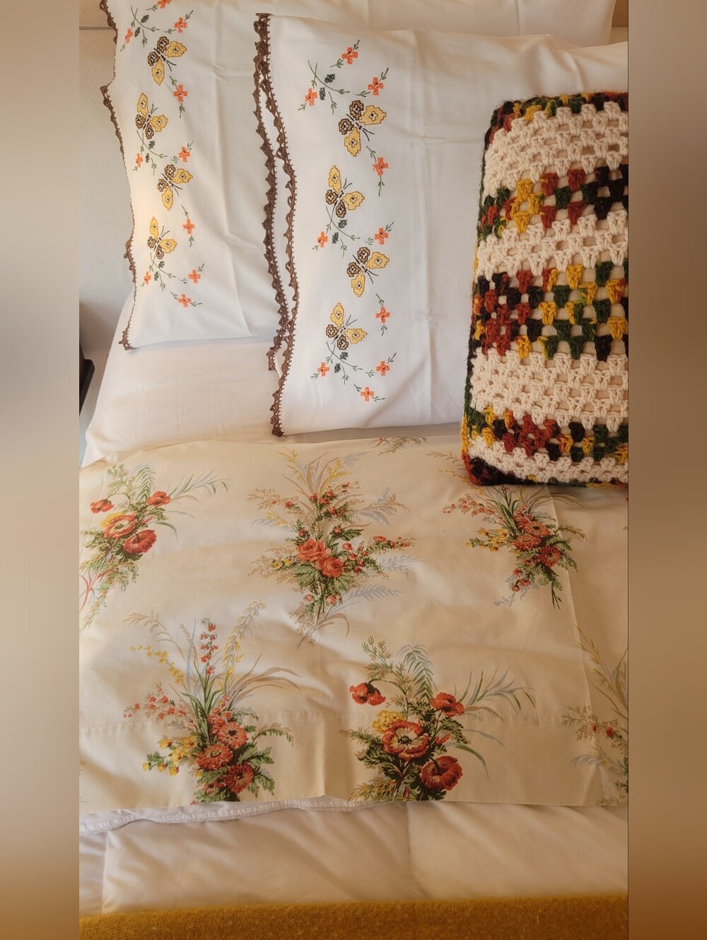 Vintage Dbl Sz Bedding Curation 4pc
